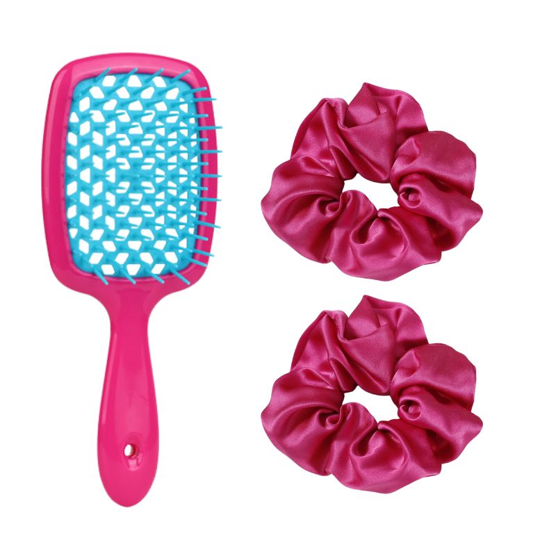 Untangle <a href=https://www.shmetory.com/product/Detangler-Brush.html target='_blank'>hair brush </a>set with headband 