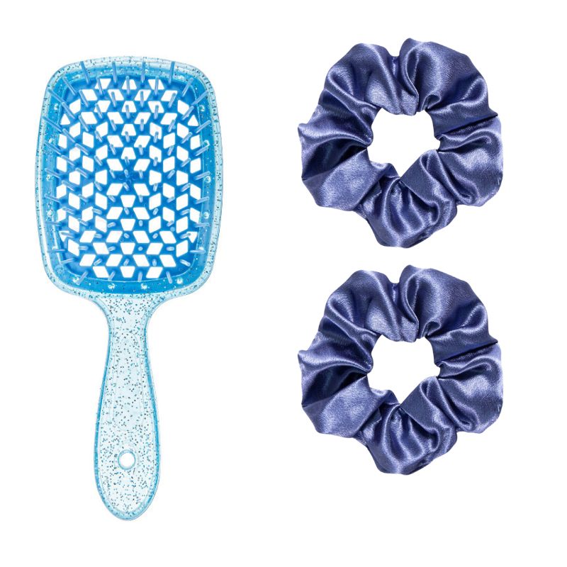 Blue set untangle brush 