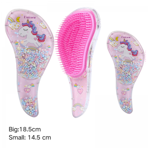 Hotsale unicorn Detangling detangler hair brush private logo